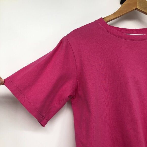 Rotate Birger Christensen Aster Sunday T-Shirt in Carmine Rose pink Size XS - Picture 9 of 16